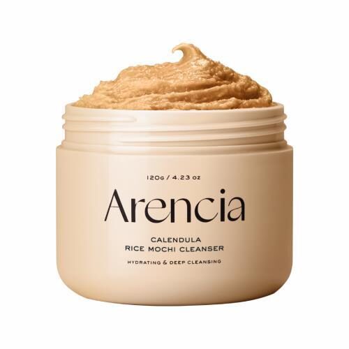 Мягкая пенка 3-в-1 для лица с календулой и рисовой пудрой Arencia Calendula Rice Mochi Cleanser 